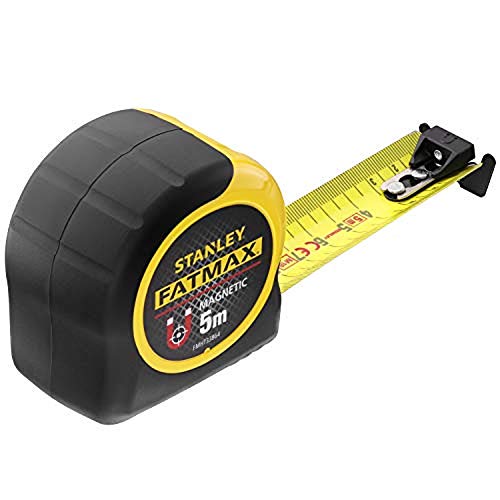 Stanley Cinta métrica FatMax Blade Armor con Gancho magnético, 5 m, FMHT0-33864