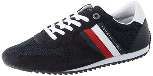 Tommy Hilfiger Essential Mesh Runner, Zapatillas para Hombre, Azul (Desert Sky Dw5), 43 EU