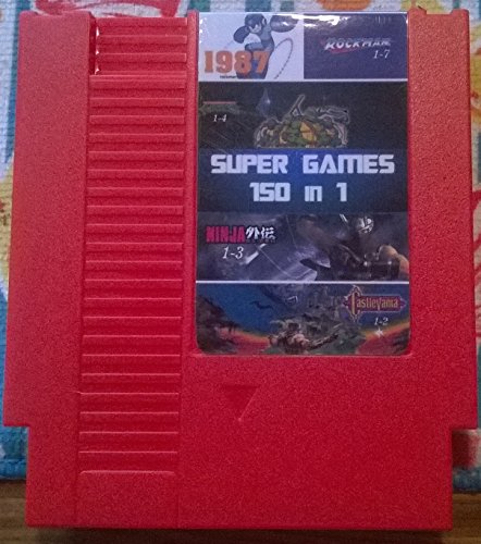 Top quality 72 Pins 8 bit Game Cartridge 150 in 1 with game Rockman 1 2 3 4 5 6 NINJA TURTLES Contra Kirby's Adventure by Super Games