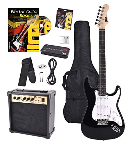 Volt EG100 E-Guitar Set - Set básico con guitarra eléctrica, amplificador, guía de aprendizaje y accesorios