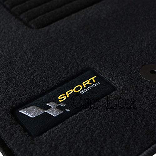 Car Lux AR02148 - Alfombras Coche a Medida Alfombrillas Sport Edition Velour para Megane II 2