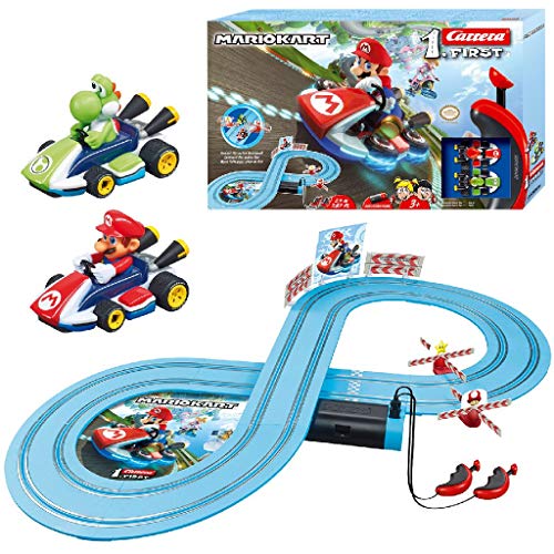 Carrera-1. First Circuito de Coches de Miniatura Nintendo Mario Kart de 2,4 m, Escala 1:50, Multicolor (20063026)