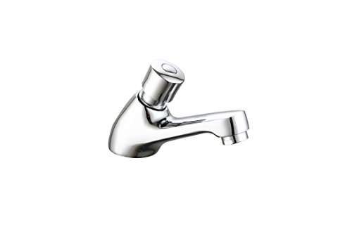 DP Grifería GLTEMP Grifo de lavabo temporizado Laurel, Plateado