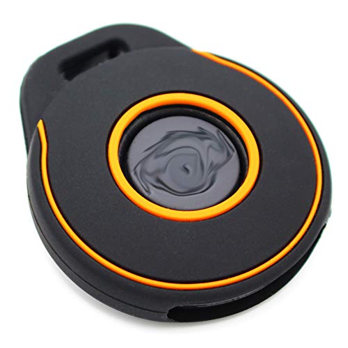 Funda para Llave de Moto HAA de Silicona Keyless Go Negro, Naranja