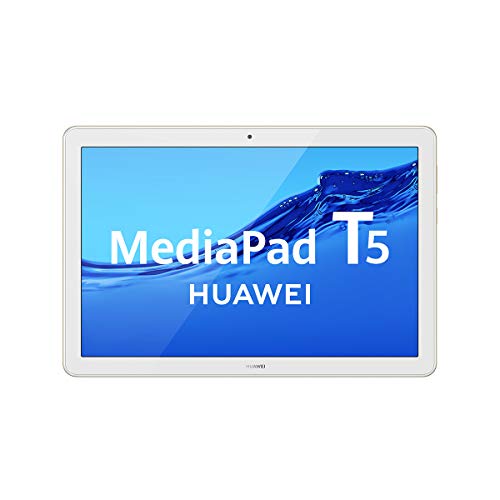 HUAWEI MediaPad T5 - Tablet de 10.1" FullHD (Wifi, RAM de 3GB, ROM de 32GB, Android 8.0, EMUI 8.0), Color Blanco y oro