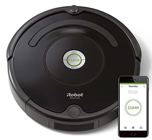 iRobot Roomba 671 Robot aspirador suelos duros y alfombras, tecnología Dirt Detect, limpieza en 3 fases, Wifi, programable por app, compatible con Alexa, Negro