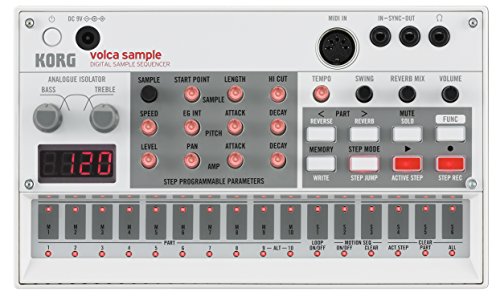 Korg VOLCASAMPLE - Secuenciador, color plateado