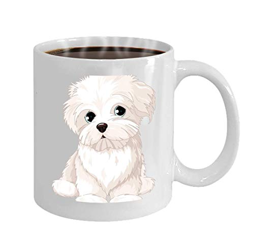 Regalo taza de café maltés cachorro perro Clipart