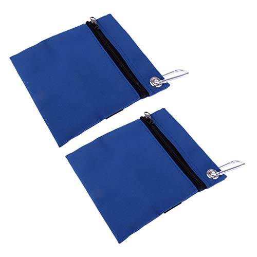 2 Piezas Bolsa de Malla de Pelota de Golf de Nailon Ligero, Portátil y Duradero con Clip para Cinturón Mochila Carrito de Golf