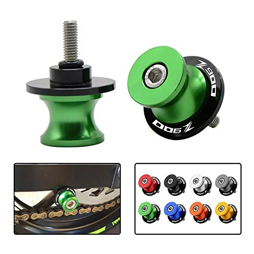 2pcs Motocicleta 8MM CNC Aluminio Basculante Bobina de Deslizadores Tornillos del Soporte para Kawasaki Z900 Todo el Año-Verde