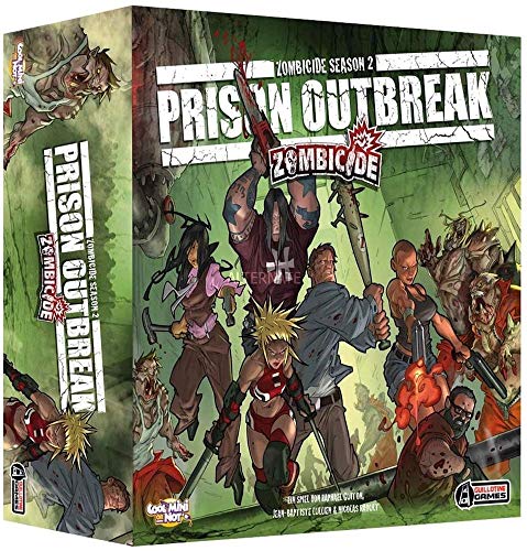 Asmodee Zombicide Season 2: Prison Outbreak Viajes/Aventuras Niños y Adultos - Juego de Tablero (Viajes/Aventuras, Niños y Adultos, 60 min, Niño/niña, 13 año(s))