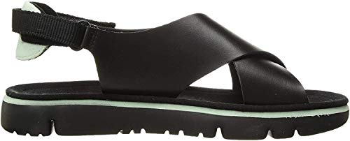 Camper Oruga Sandal, Sandalias de Talón Abierto para Mujer, Rosa (Black 1), 39 EU