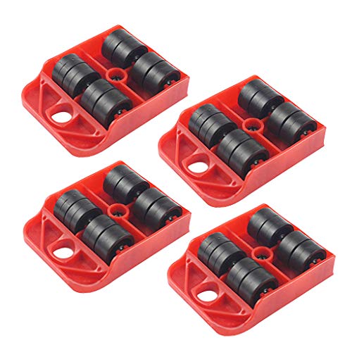 FangWWW 4 piezas Moves Muebles Herramienta Transporte Shifter Moving Rueda Slider Remover Roller Heavy