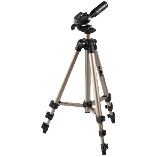 Hama Star 05 - Trípode para cámaras Foto/Video, 106.5 cm, Aluminio, Cabeza 3D, Color Dorado