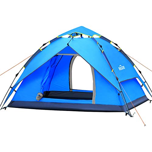 IREGRO Tienda de Campaña Instantánea de la Familia 4-5 Personas Pop Up automático Grandes Carpas Impermeable Abrigo del Sol Tiendas para Deportes al Aire Libre Camping Senderismo Viajes Playa