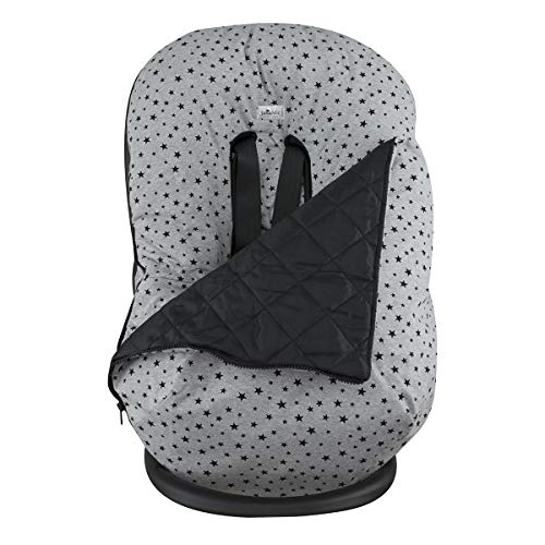 JANABEBE Funda + Saco para silla de coche grupo 0 Black star