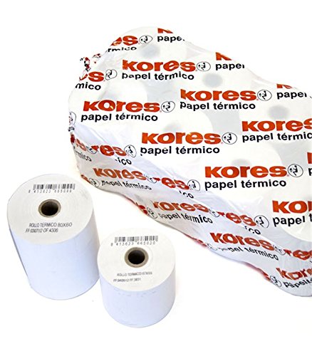 Kores Pack 10 Rollos Papel Electra 66621500 75 * 65 * 12 36.5M. Ø12MM para IMPRESIÓN EN Offset