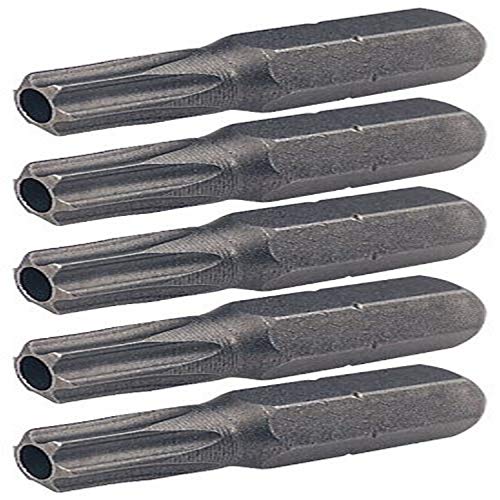 KS Tools 911.2298 - Juego de brocas para tornillos Torx (1/4", con orificio, T30, 25 mm, 5 unidades)