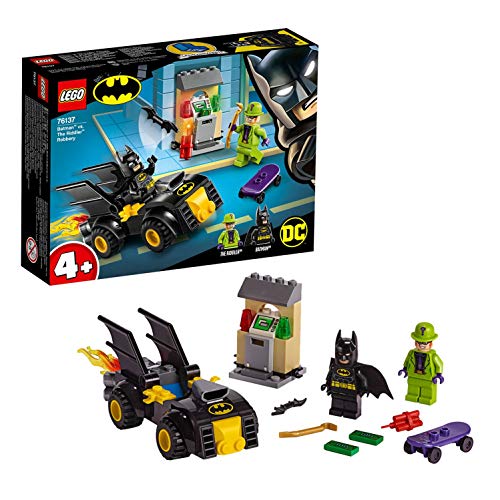 LEGO Super Heroes - Batman y el Robo de Enigma Juguete de construcción con un Batmobile para Perseguir al Supervillano, Novedad 2019 (76137)