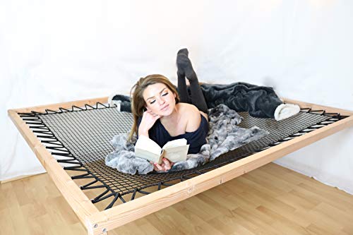 Liege Nest Wood Hood's Relax Tumbona para el hogar – La Tumbona de jardín elástica/Tumbona de Madera es Similar a una Hamaca Que se Adapta Pero cómodamente al Cuerpo – Fabricado a Mano en Alemania.