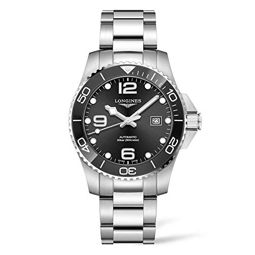 Longines HYDROCONQUEST L37824566 - Reloj de Buceo automático (cerámica, 43 mm)