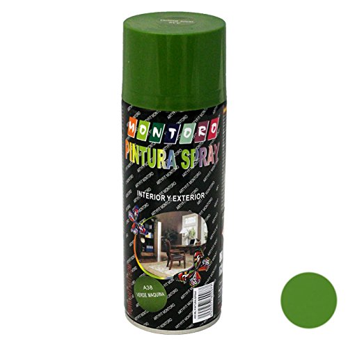 Montoro - Bote de pintura en spray Verde Máquina A38 400 ml