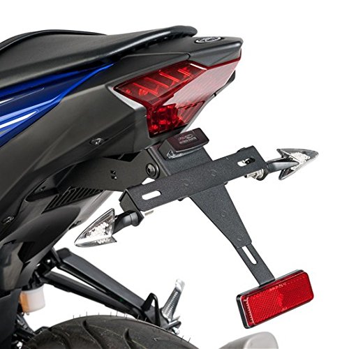 Puig Soporte Portamatrículas 4852N Negro para Yamaha T-MAX 500 08'-11'