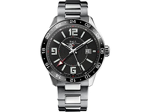 Reloj Ball Engineer Master II Pilot GMT, Ball RR1201, Negro, Brazalete de acero