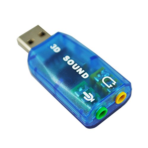 SODIAL(TM) Virtual 5.1-USB 2.0 Tarjeta de Sonido Externa