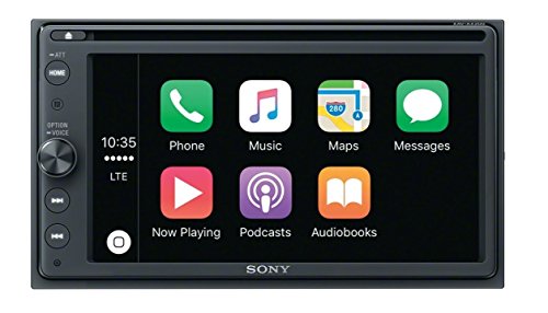 Sony XAV-AX200 - Receptor multimedia de coche con DVD (Bluetooth, CarPlay/AndroidAuto, 4 x 55 W, ecualizador 10 bandas, preamplificador 3x, Extra Bass, USB) negro