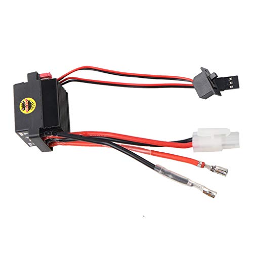 Uokoki RC Barco de la Nave Controlador de Velocidad del Coche teledirigido Hobby Negro 6-12V ESC 320A Motor Cepillado