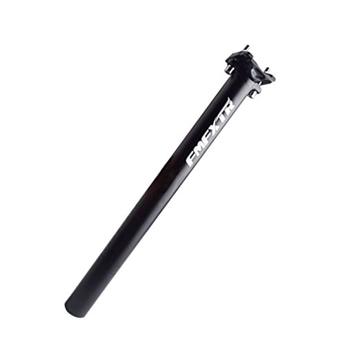 UPANBIKE Tija de sillín Aleación de Aluminio Tubo de sillín, Diámetro 27.2 mm, 30.9 mm, 31.6 mm * 400 mm de Longitud para Bicicletas de montaña(Negro,27.2mm)