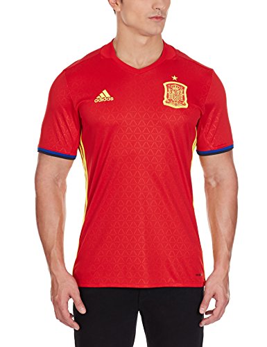 adidas Fef H JSY Camiseta, Hombre, Rojo/Amarillo/Azul, M