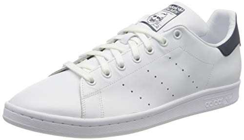 adidas Originals Stan Smith Zapatillas de Deporte Unisex adulto, Blanco (Core White/Running White/New Navy), 43 1/3 EU (9 UK)