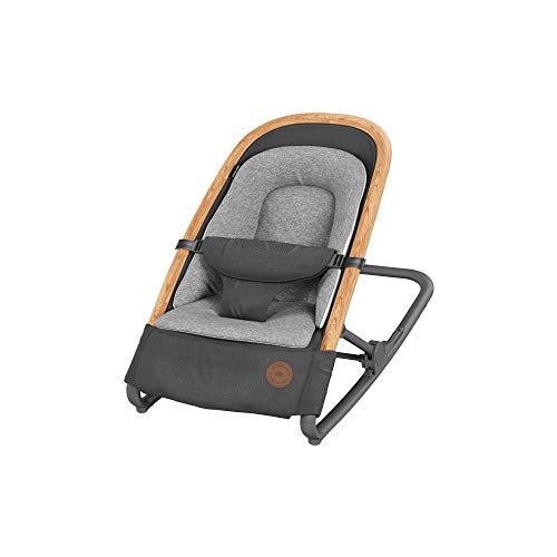 Bébé Confort Kori 2 en 1, Hamaca ligera con acolchado acogedor para recién nacidos, 0-9 kg, Essential Graphite (gris)