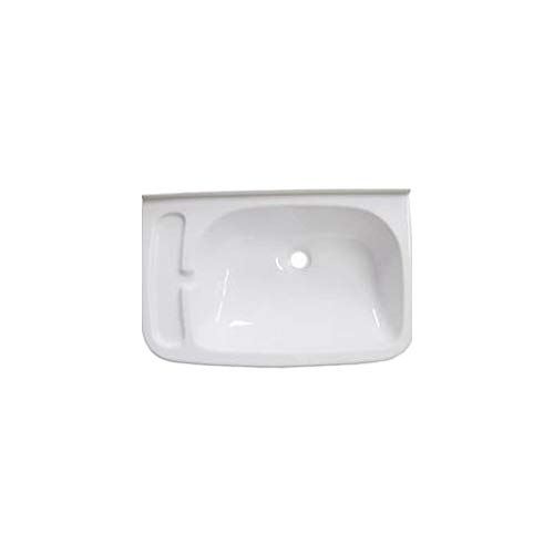 Brunner 300/527 - Lavabo para autocaravanas (465 x 295 mm), Color Blanco