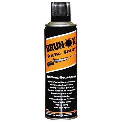 Brunox - Limpiador para armas Turbo Spray, aceite lubricante, limpiador universal, diferentes tamaños, negro, 300ml Spray