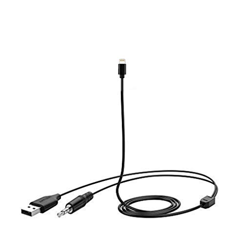Cable de Audio estéreo USB de 3,5 mm con Entrada Auxiliar para Coche, Compatible con BMW X1, X3, X5, 1, 3, 5, 7, Mini para IPX X, 8, 7, 7 Plus, 6, 6S Plus, i-Pod y i-Pad