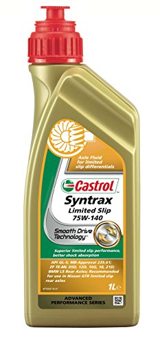 Castrol 18217160 Syntrax - Fluido sintético de ejes para diferenciales de deslizamiento limitado (75W-140, 1 l, recomendado para vehículos de alto rendimiento)