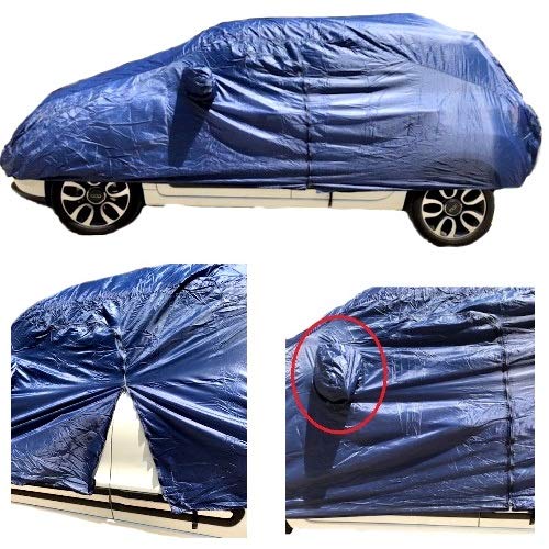 Compatible con Honda Jazz 1.3 Elegance Connect ADAS CVT Funda para Coche Impermeable de Nailon Talla M Funda antiarañazos 432 x 185 x 120 cm Funda para Coche antilluvia antiarañazos Universal Azul