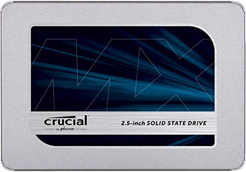 Crucial MX500 CT500MX500SSD1(Z) - Disco Duro Sólido Interno SSD de 500 GB (3D NAND, SATA, 2.5 Pulgadas)