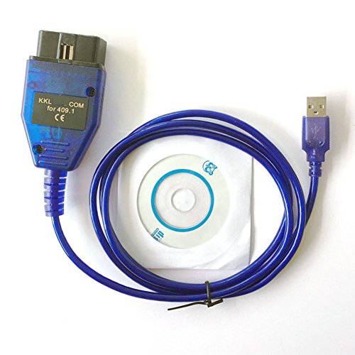 hr-tool® Interfaz de cable de diagnóstico USB KKL 409.1 OBD2 OBD-II Escáner