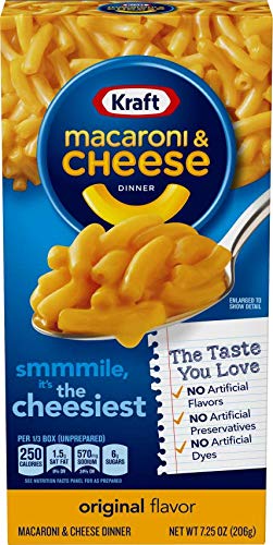 kraft Macarrones con queso 206g Clásico (Pack de 3)