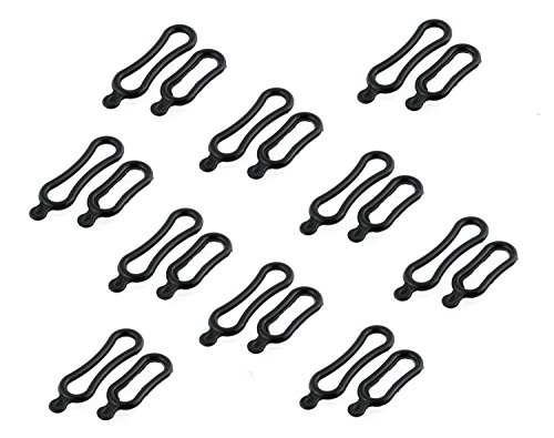 Lot de 20 pièces - Anneaux en caoutchouc extensibles pour phare LED, lampe frontale, lampe torche pour vélo, noir