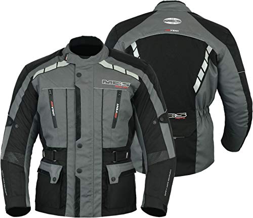 MBS MJ21 James Motocicleta Motocicleta larga chaqueta de viaje textil (antracita, M)