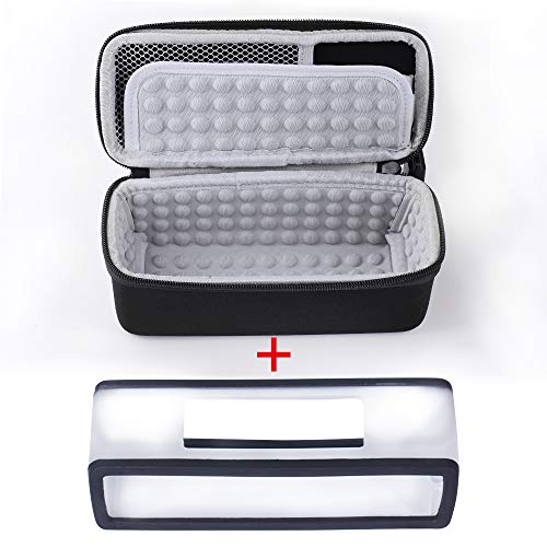 Poschell duro caso bolsa de viaje de almacenamiento Caja de protección + suave funda para Bose SoundLink Mini Altavoz inalámbrico portátil con Bluetooth 1 & II