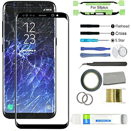 Reemplazo de Pantalla para Galaxy S8/S8 Plus, con Kit de reparación de Pantalla para reemplazar tu teléfono dañado, Agrietado y destrozado for Samsung Galaxy S8 Plus