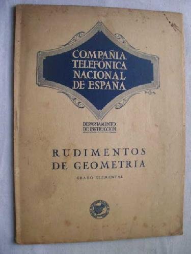 RUDIMENTOS DE GEOMETRÍA. Grado Elemental