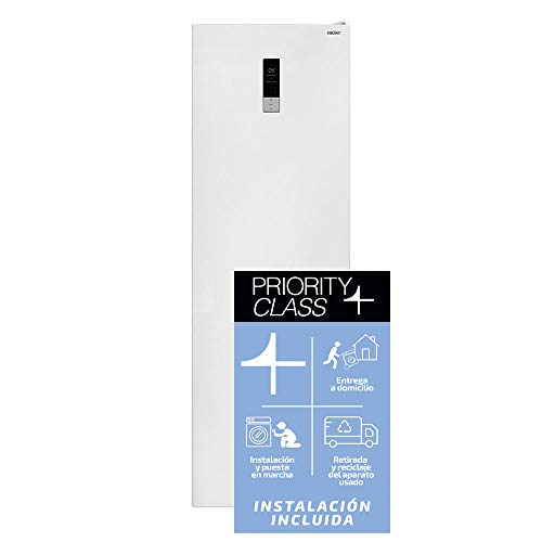 Sauber - Frigorífico Una Puerta SSF186B Tecnología NOFROST - Eficiencia energética: A++ - 186x60cm - Color Blanco