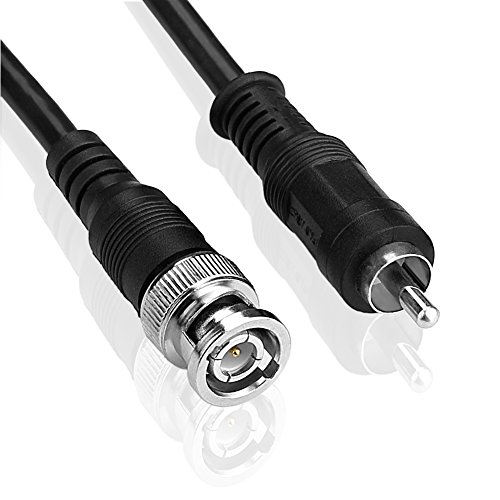 SIENOC 1m Coaxial / Coaxial RG59 RCA macho a BNC macho conector M / M Audio Video Cable AV